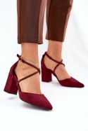 Czółenka Model Verithas LY-9306-3 Bordo - Step in style
