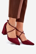 Czółenka Model Verithas LY-9306-3 Bordo - Step in style