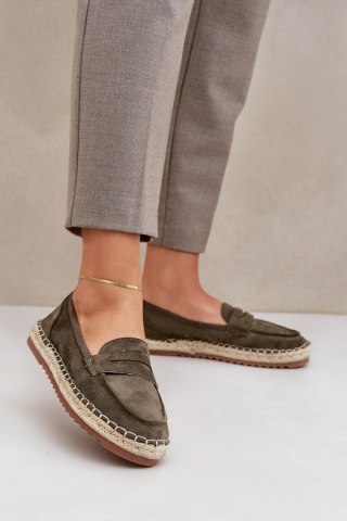Espadryle Model Shilova LT33-01 Dark Green - Step in style
