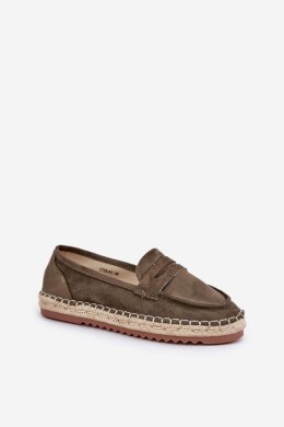 Espadryle Model Shilova LT33-01 Dark Green - Step in style