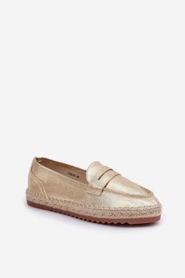 Espadryle Model Shilova LT33-01 Gold - Step in style