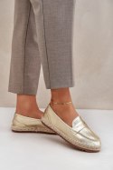 Espadryle Model Shilova LT33-01 Gold - Step in style