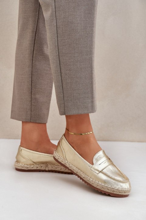 Espadryle Model Shilova LT33-01 Gold - Step in style Espadryle Model Shilova LT33-01 Gold - Step in style