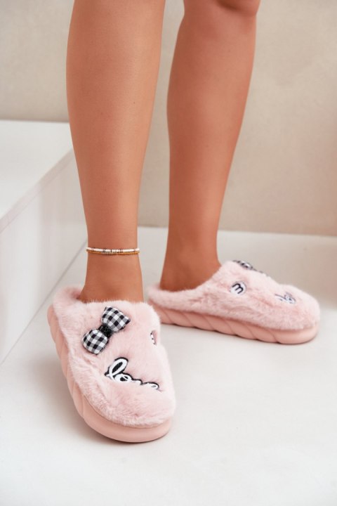 Kapcie Model Linnorelia FA-193 Pink - Step in style Kapcie Model Linnorelia FA-193 Pink - Step in style