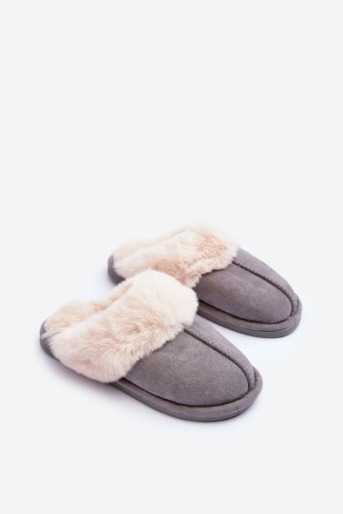 Kapcie Model Pinky BO-609 Grey - Step in style Kapcie Model Pinky BO-609 Grey - Step in style
