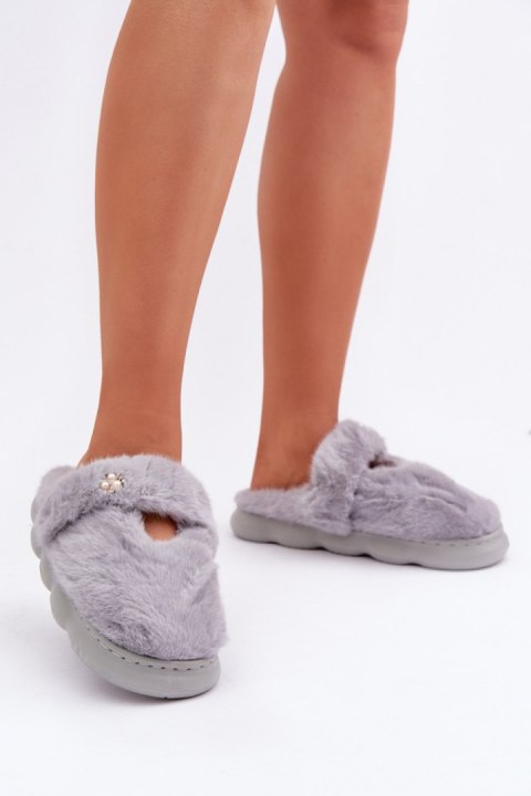 Kapcie Model Primaria YL-318 Grey - Step in style Kapcie Model Primaria YL-318 Grey - Step in style