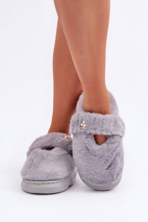 Kapcie Model Primaria YL-318 Grey - Step in style Kapcie Model Primaria YL-318 Grey - Step in style