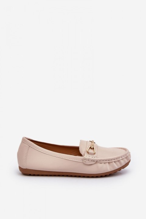 Mokasyny Model Ainslee NN22-986 Beige - Step in style Mokasyny Model Ainslee NN22-986 Beige - Step in style