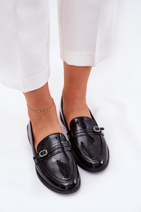 Mokasyny Model Mollan W-25 Black - Step in style Mokasyny Model Mollan W-25 Black - Step in style
