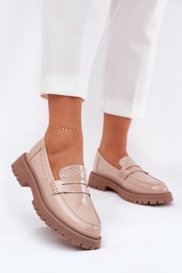 Mokasyny Model Nallae W-28 Beige - Step in style