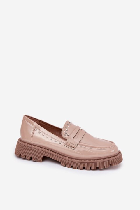 Mokasyny Model Nallae W-28 Beige - Step in style Mokasyny Model Nallae W-28 Beige - Step in style