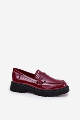 Mokasyny Model Nallae W-28 Bordo - Step in style