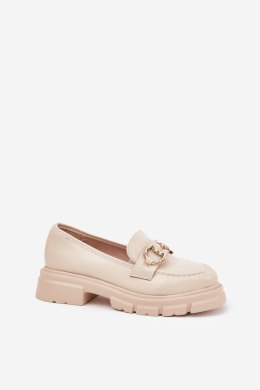 Mokasyny Model Ravalissea 1-708 Beige - Step in style