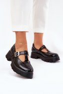 Półbuty Model Venda 1-7018 Black Lakier - Step in style