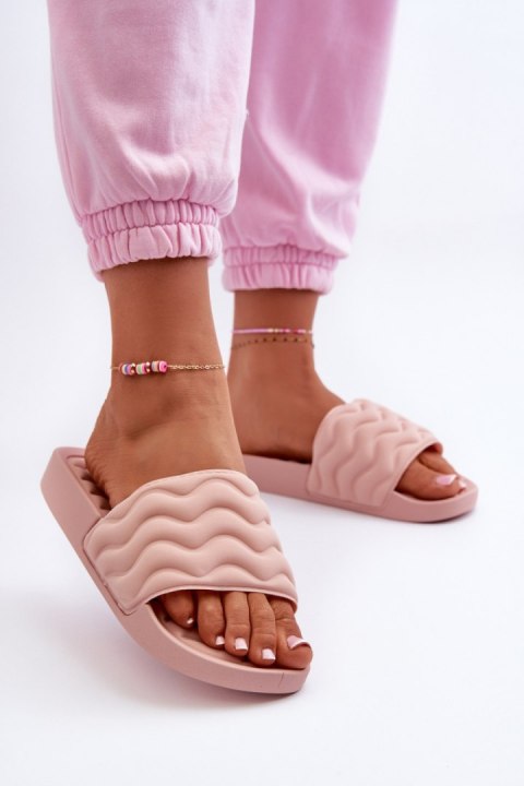 Sandał Klapki Model Beliordia 24SD97-7739 Pink - Step in style Sandał Klapki Model Beliordia 24SD97-7739 Pink - Step in style