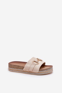 Sandał Klapki Model Morisela M538 Beige - Step in style