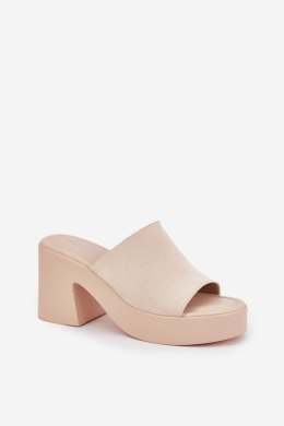 Sandał Klapki Model Omeisa 8338-273 Beige - Step in style