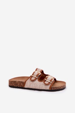 Sandał Klapki Model Osoffe 666-31 Camel - Step in style