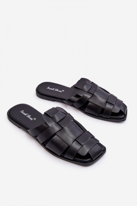 Sandał Klapki Model Reyna 2522-1 Black - Step in style Sandał Klapki Model Reyna 2522-1 Black - Step in style
