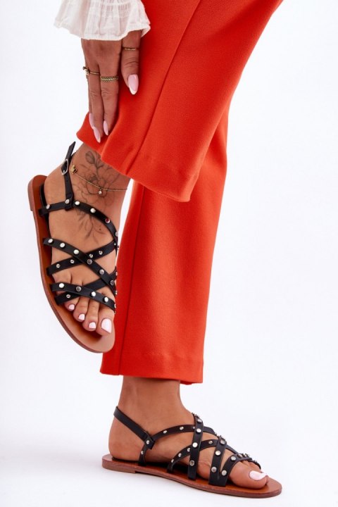 Sandały Model Alemona THS-88 Black - Step in style Sandały Model Alemona THS-88 Black - Step in style