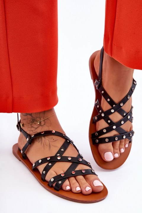 Sandały Model Alemona THS-88 Black - Step in style Sandały Model Alemona THS-88 Black - Step in style