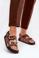 Sandały Model Seladith 3776 Brown Panterka - Step in style