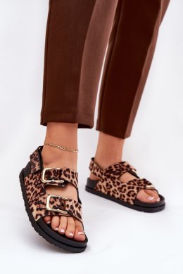 Sandały Model Seladith 3776 Brown Panterka - Step in style
