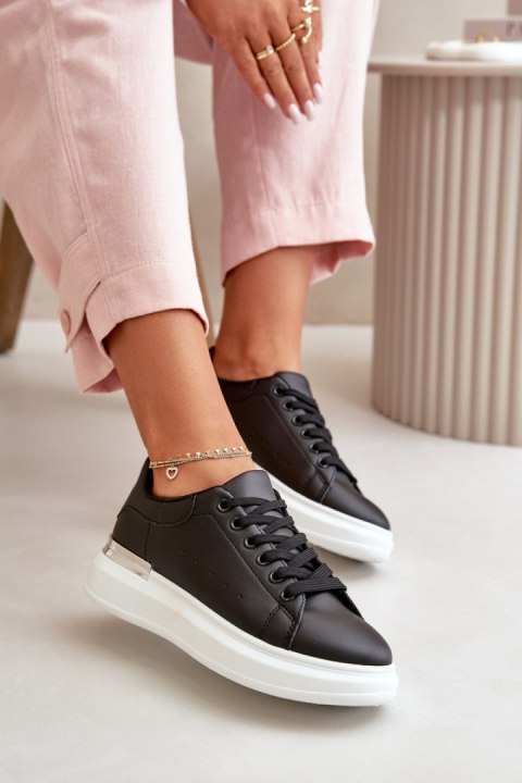 Trampki Model Nevelena JDJ-18 Black - Step in style Trampki Model Nevelena JDJ-18 Black - Step in style