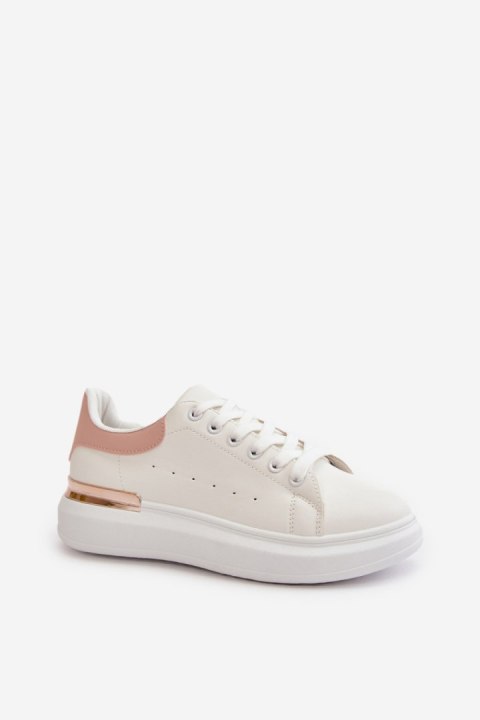 Trampki Model Nevelena JDJ-18 White/Pink - Step in style Trampki Model Nevelena JDJ-18 White/Pink - Step in style