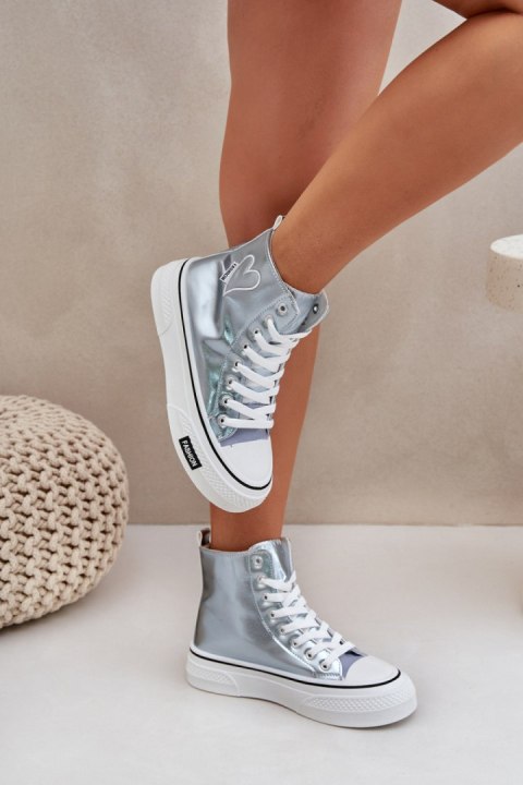 Trampki Model Sumehra LA255P Blue - Step in style Trampki Model Sumehra LA255P Blue - Step in style
