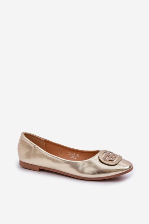 Baleriny Model Ainoria ZA58P Gold - Step in style Baleriny Model Ainoria ZA58P Gold - Step in style
