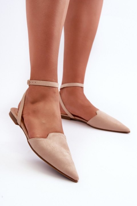 Baleriny Model Ellesara JH265 Beige - Step in style Baleriny Model Ellesara JH265 Beige - Step in style