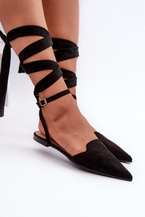 Baleriny Model Ellesara JH265 Black - Step in style Baleriny Model Ellesara JH265 Black - Step in style