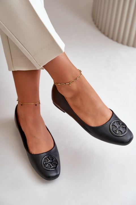 Baleriny Model Rhodike TU252 Black - Step in style Baleriny Model Rhodike TU252 Black - Step in style