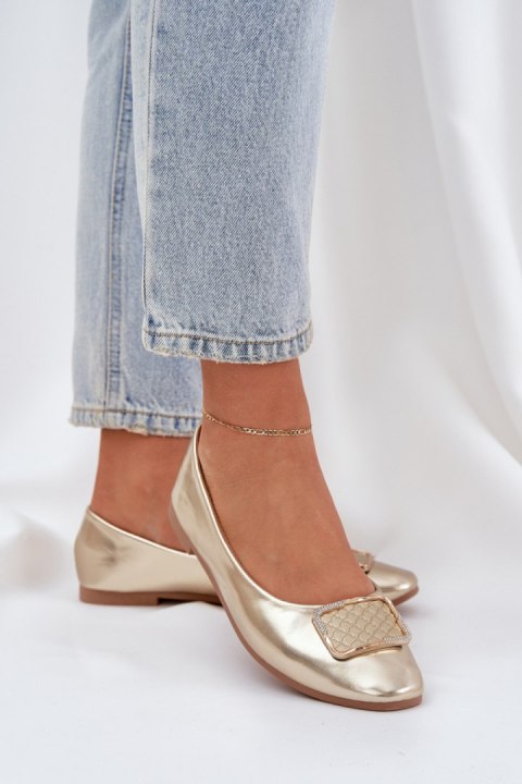 Baleriny Model Tulnelia ZA62P Gold - Step in style Baleriny Model Tulnelia ZA62P Gold - Step in style