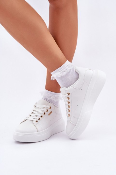 Buty Sportowe Model Lelandine TL601-9 White - Step in style Buty Sportowe Model Lelandine TL601-9 White - Step in style
