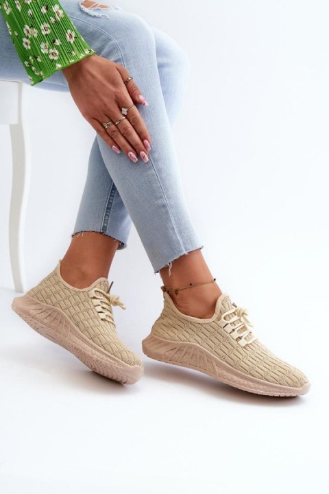 Buty Sportowe Model Xalara TA-25 Beige - Step in style Buty Sportowe Model Xalara TA-25 Beige - Step in style