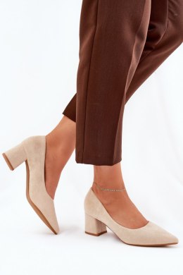 Czółenka Model Merinette KJ-10 Beige - Step in style