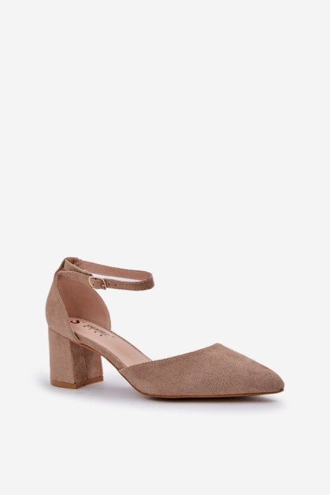 Czółenka Model Promise LL-298 Dark Beige - Step in style