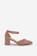 Czółenka Model Promise LL-298 Dark Beige - Step in style