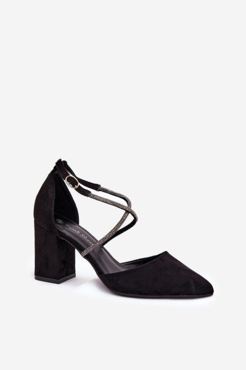 Czółenka Model Verithas LY-9306-1 Black - Step in style Czółenka Model Verithas LY-9306-1 Black - Step in style