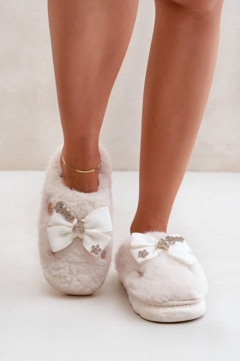 Kapcie Model Annalira BG185P White - Step in style Kapcie Model Annalira BG185P White - Step in style