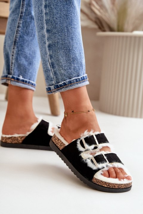 Kapcie Model Ezilena WSL-200 Black - Step in style Kapcie Model Ezilena WSL-200 Black - Step in style