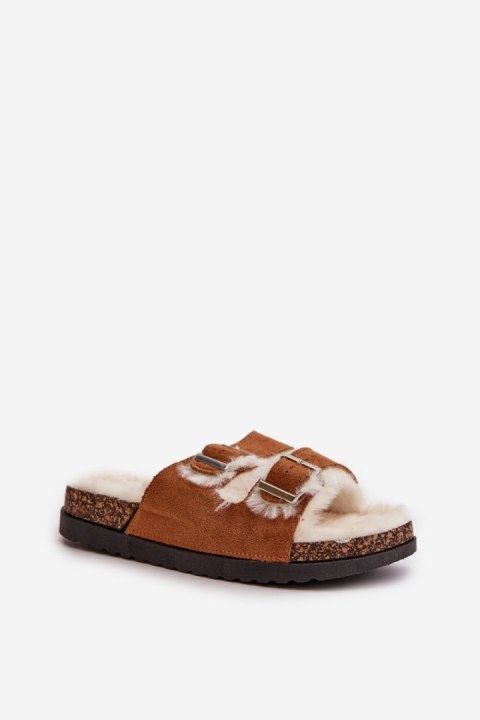 Kapcie Model Ezilena WSL-200 Camel - Step in style Kapcie Model Ezilena WSL-200 Camel - Step in style