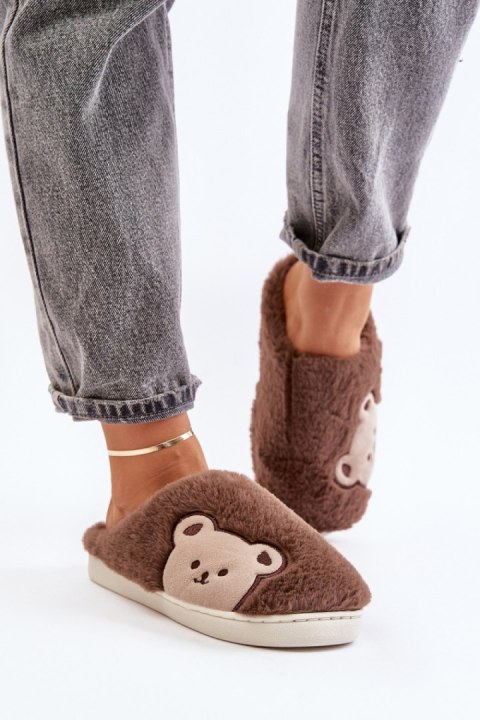 Kapcie Model Fiorinella 24PA98-7540 Brown - Step in style Kapcie Model Fiorinella 24PA98-7540 Brown - Step in style