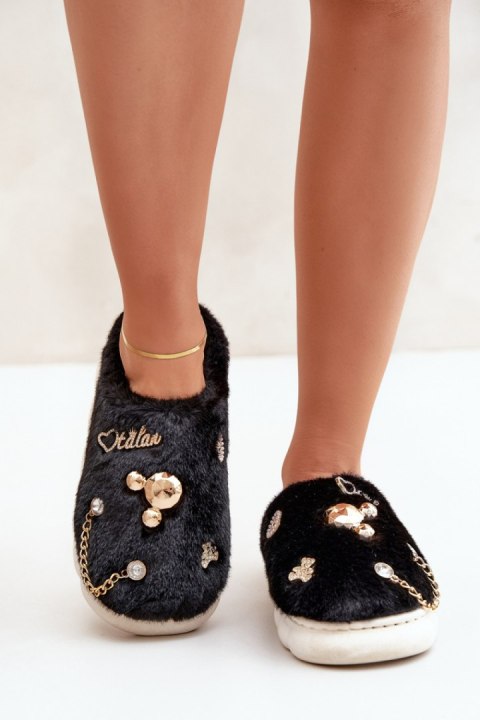 Kapcie Model Ivelfedi BG186P Black - Step in style Kapcie Model Ivelfedi BG186P Black - Step in style
