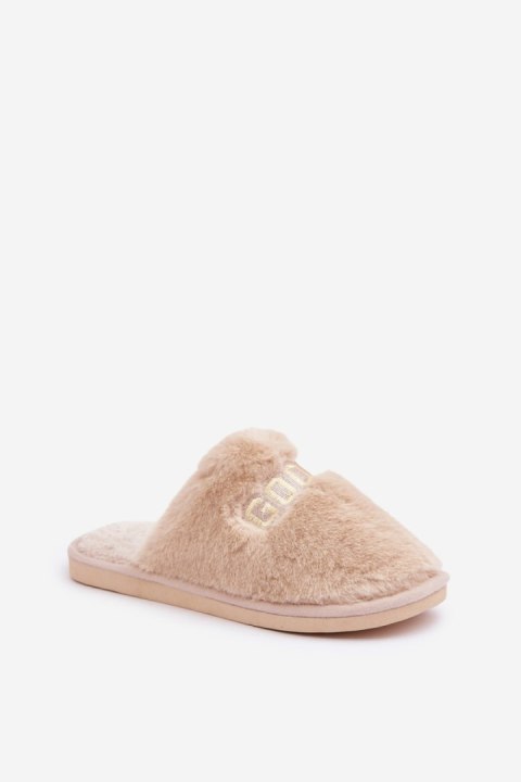 Kapcie Model Kalelia YL-307 Beige - Step in style Kapcie Model Kalelia YL-307 Beige - Step in style