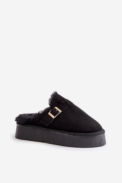 Kapcie Model Linneola FA-185 Black - Step in style Kapcie Model Linneola FA-185 Black - Step in style
