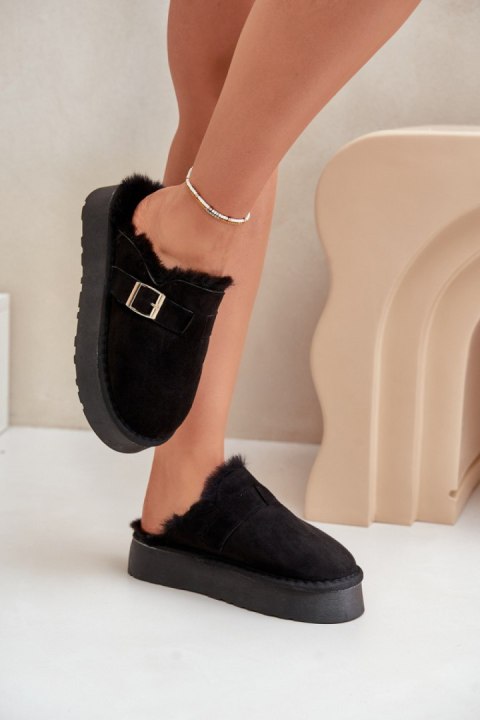Kapcie Model Linneola FA-185 Black - Step in style Kapcie Model Linneola FA-185 Black - Step in style