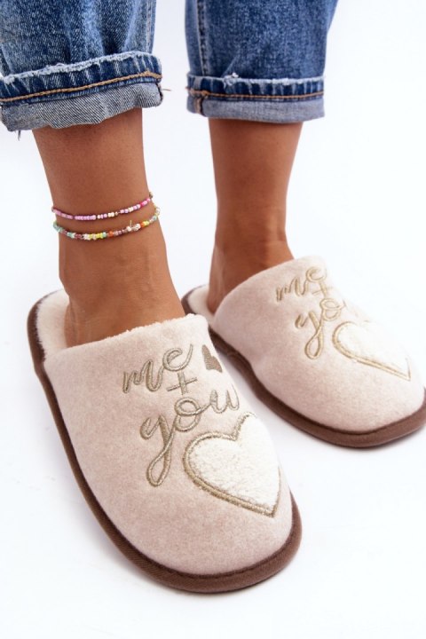 Kapcie Model Mabira MB8643 Beige - Step in style Kapcie Model Mabira MB8643 Beige - Step in style